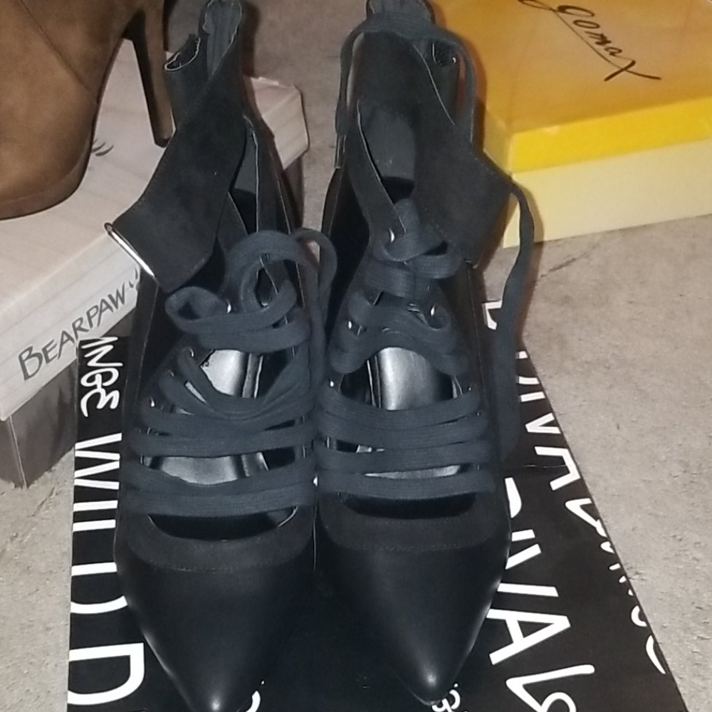 Wild Diva Black High Heels